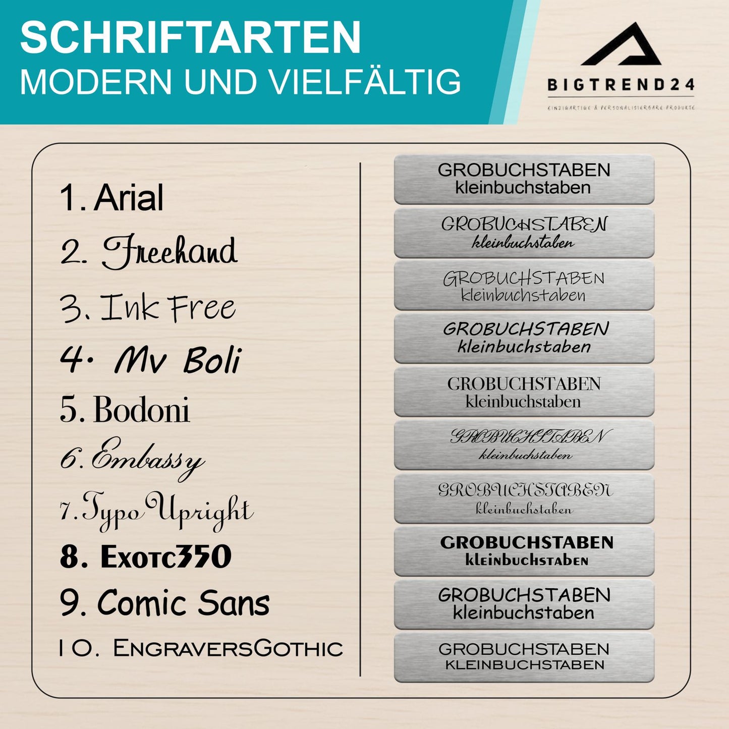 Klingelschild Türschild Herz Willkommen Briefkastenschild Namensschild Individuell Gravur Klebend