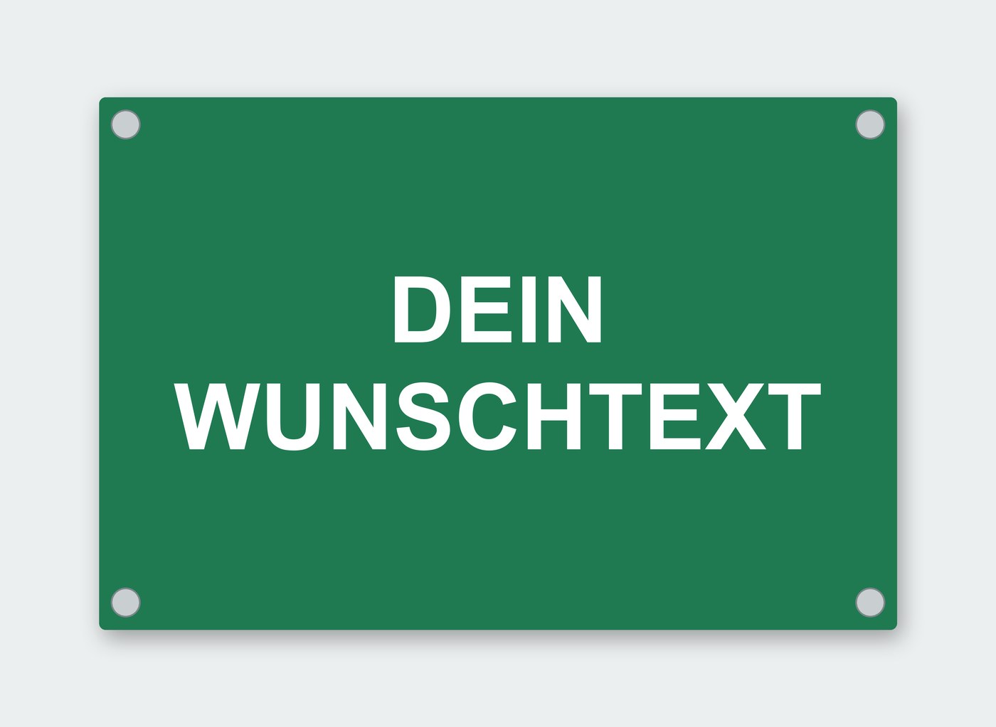 Wunschtext-Schild
