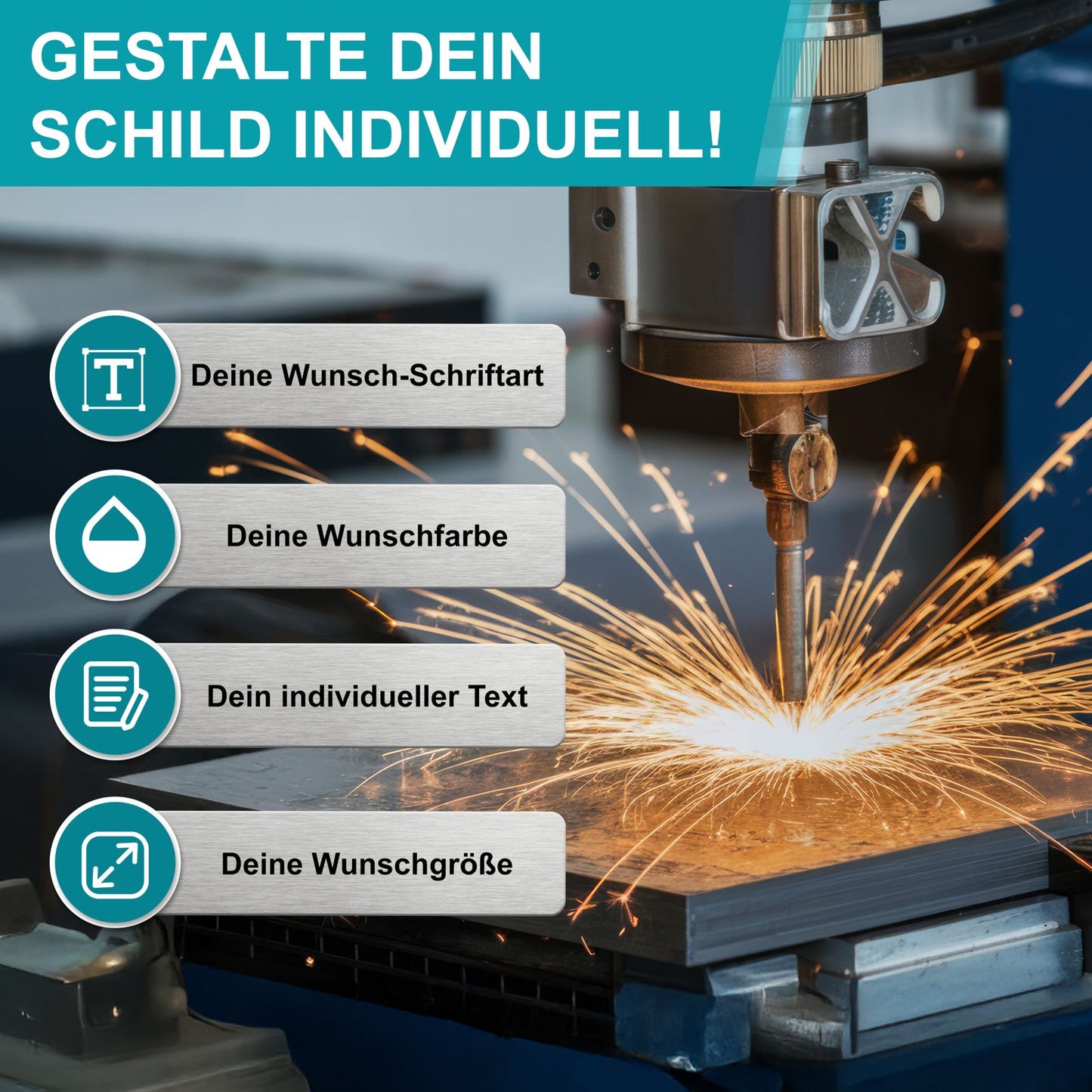Klingelschild mit Strich und Herz und bis zu 4 Namen - selbstklebend -  MADE IN GERMANY