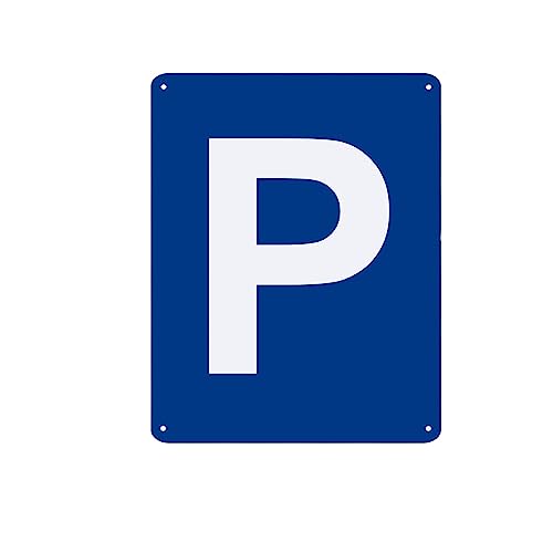Parkplatzschild Parkplatz - Hinweis Schild aus Kunststoff für Ihren Parkplatz in verschiedenen Größen und Bohrungen