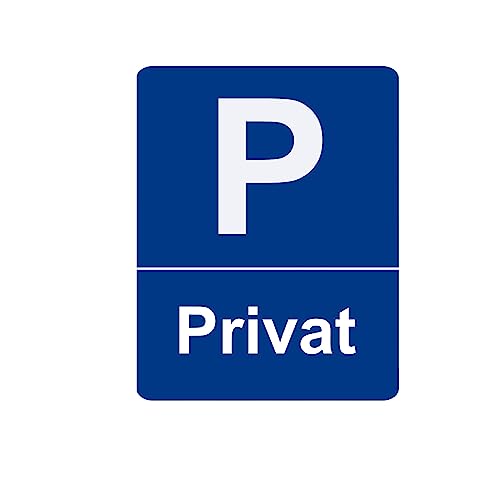 Parkplatzschild Privat - Hinweis Schild aus Kunststoff für Ihren Parkplatz in verschiedenen Größen und Bohrungen