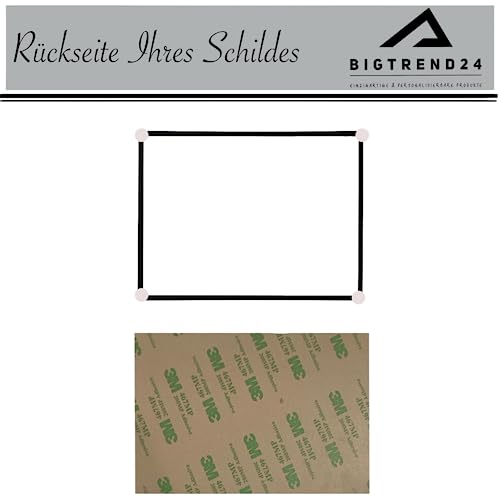 Hinweis Schild - Vorsicht Dachlawinen-Gefahr - Warnschild aus Kunststoff - Graviertes Schild in verschiedenen Größen